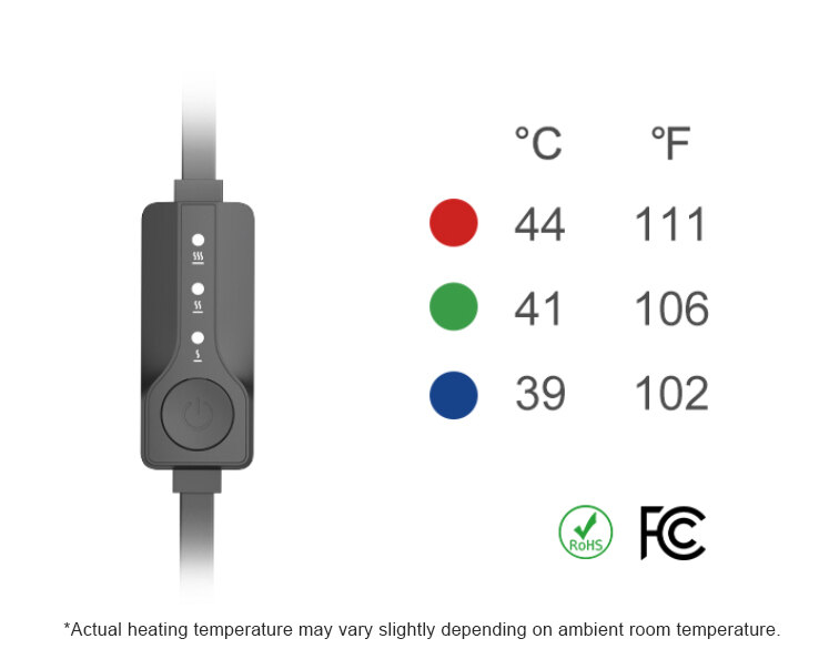 iFlo Control Cable — 3 Heating Options
